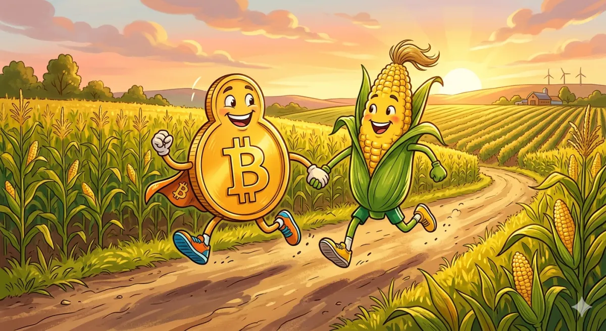 Giá Bitcoin và ngô: Quy luật lũy thừa 13 năm