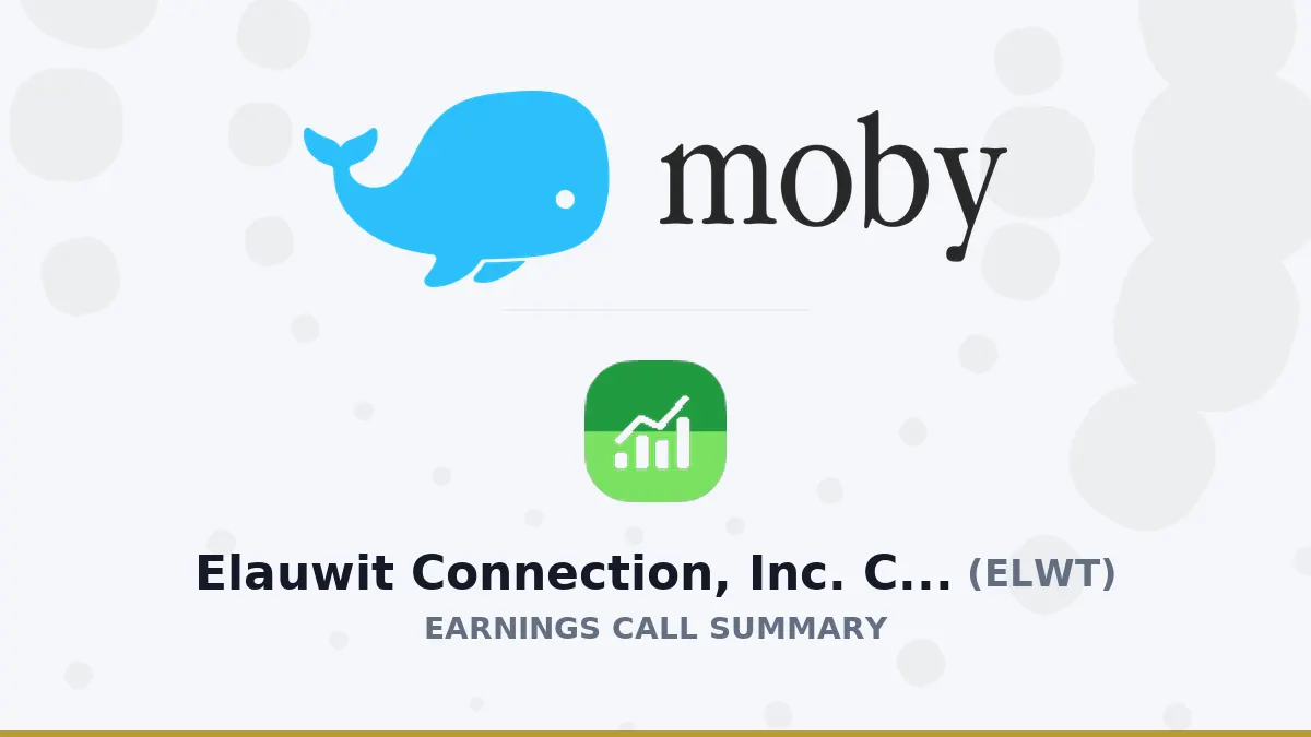Elauwit Connection (ELW): Bứt phá hợp đồng kỷ lục Quý 2/2026