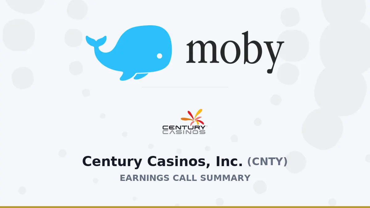 Tóm tắt cuộc gọi lợi nhuận Q2 2026 của Century Casinos