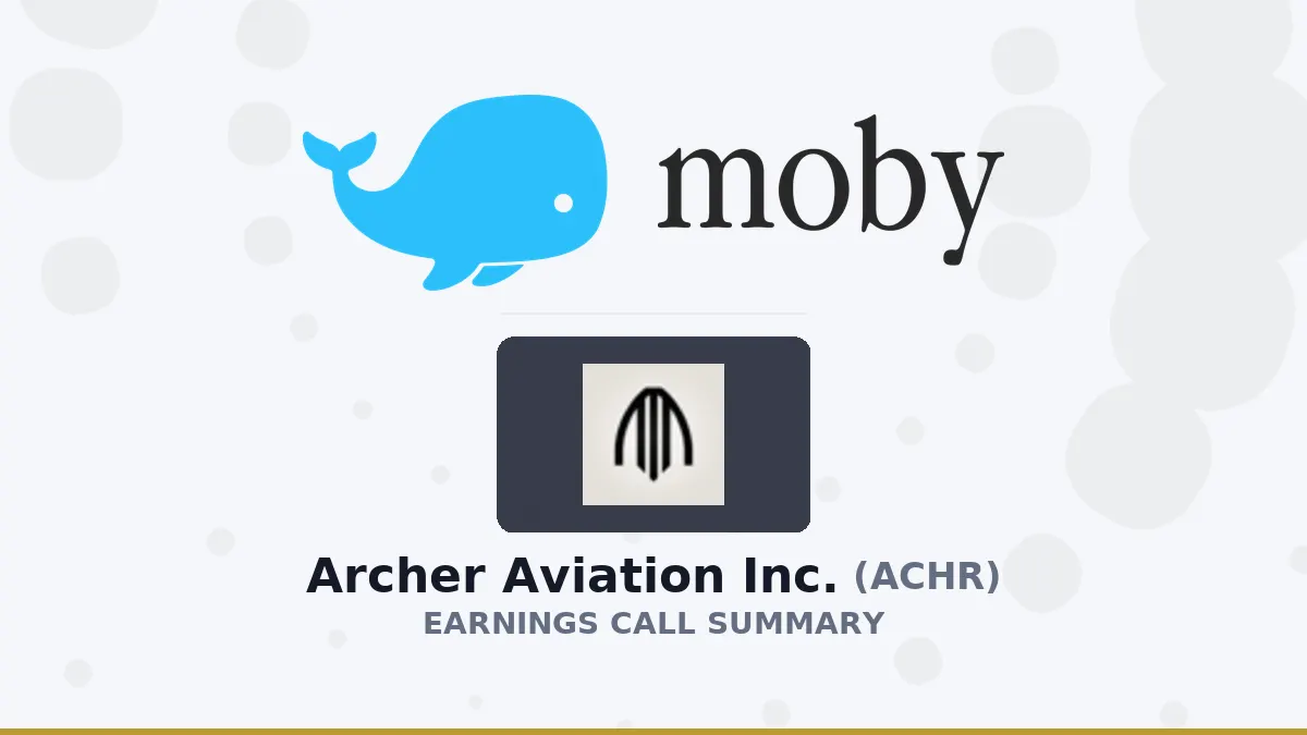 Archer Aviation Q2 2026: Chuyển hướng sang quốc phòng