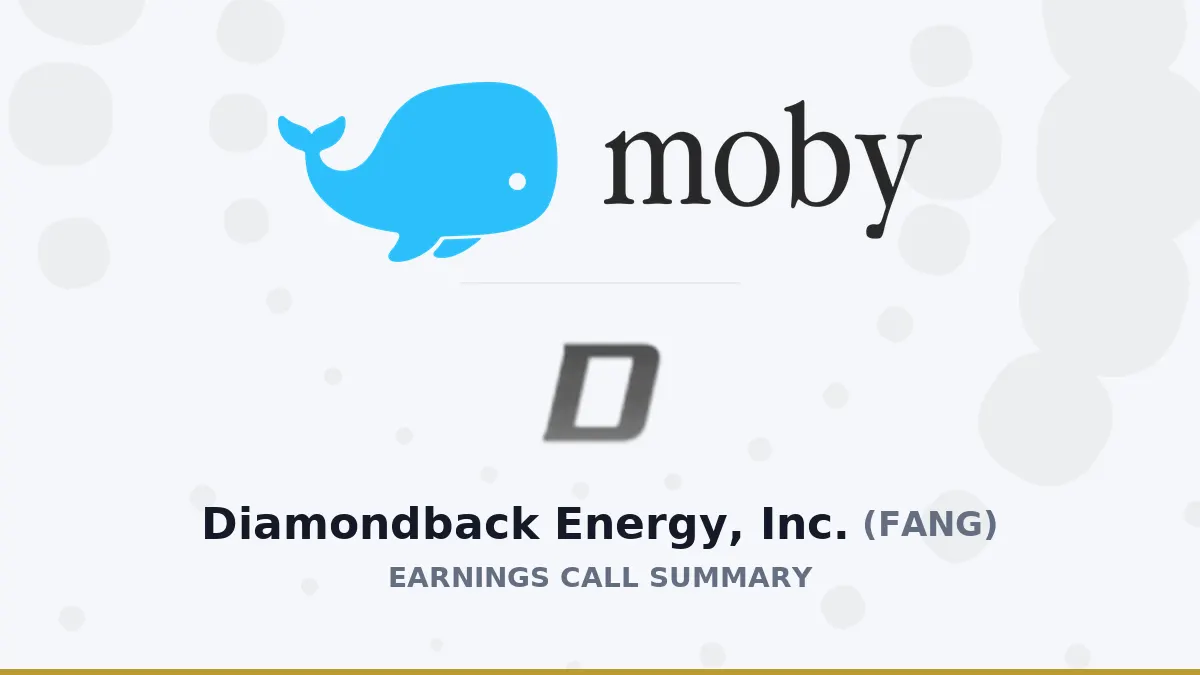 Diamondback Energy Q2/2026: Tối ưu chi phí, tăng trưởng