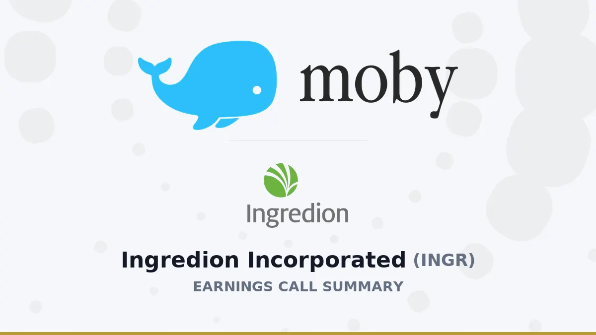Tóm tắt Q2 2026 Ingredion Inc.: Kết quả và triển vọng