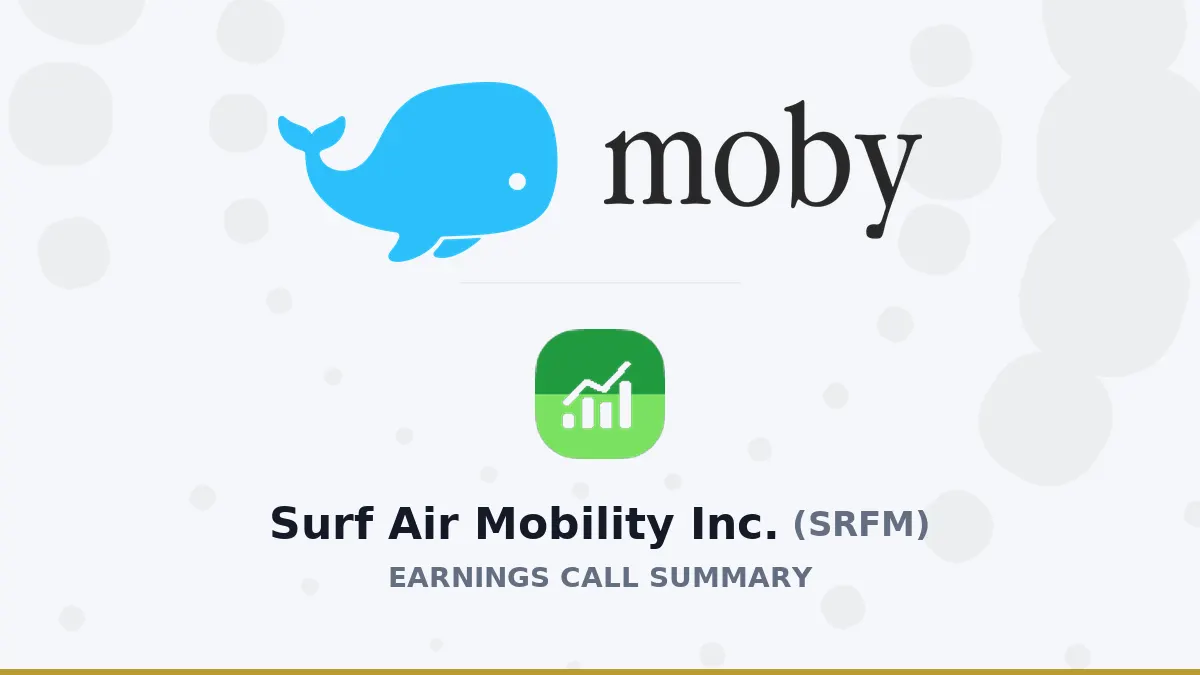 Surf Air Mobility Q2/2026: Tái cấu trúc bằng công nghệ