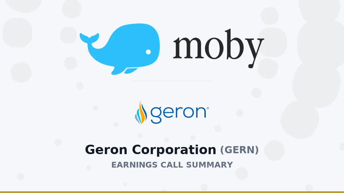 Báo cáo Q2 2026 Geron Corp: RYTELO tăng trưởng 17%