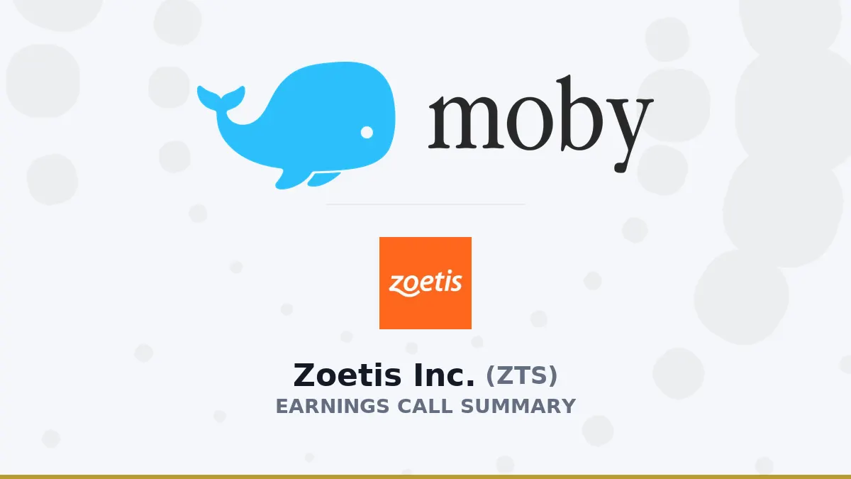 Zoetis Inc. Q2 2026: Tóm tắt kết quả tài chính và triển vọng
