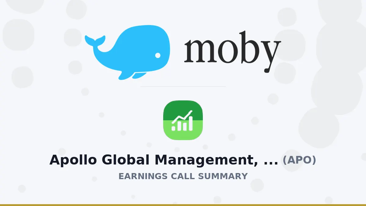 Apollo Global: Doanh thu kỷ lục Q2/2026 nhờ AI và Tín dụng