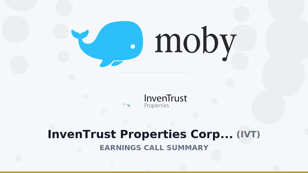 InvenTrust Q2 2026: NOI +4.1% & Mở rộng Sun Belt