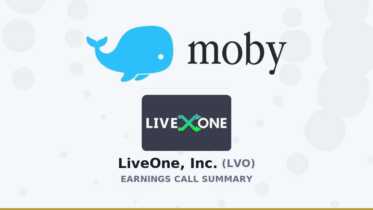 LiveOne Q1 2027: EBITDA 6,3 triệu USD, Định hướng B2B