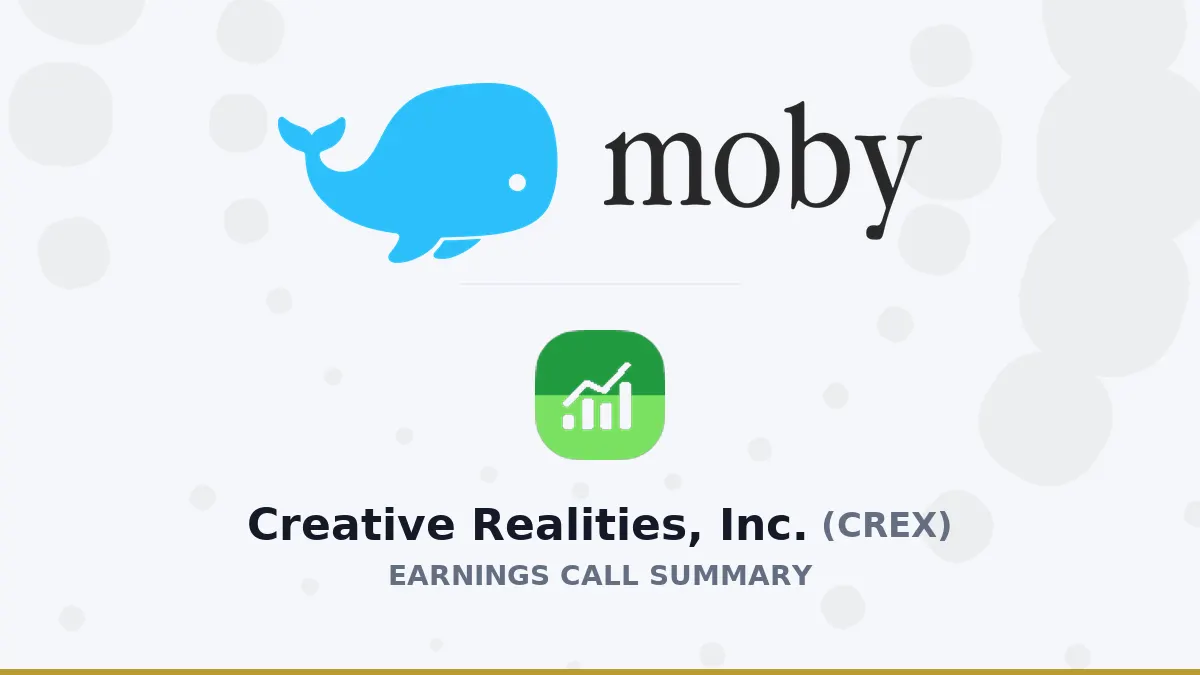 Tóm tắt Q2 2026 Creative Realities, Inc. – Kết quả tài chính