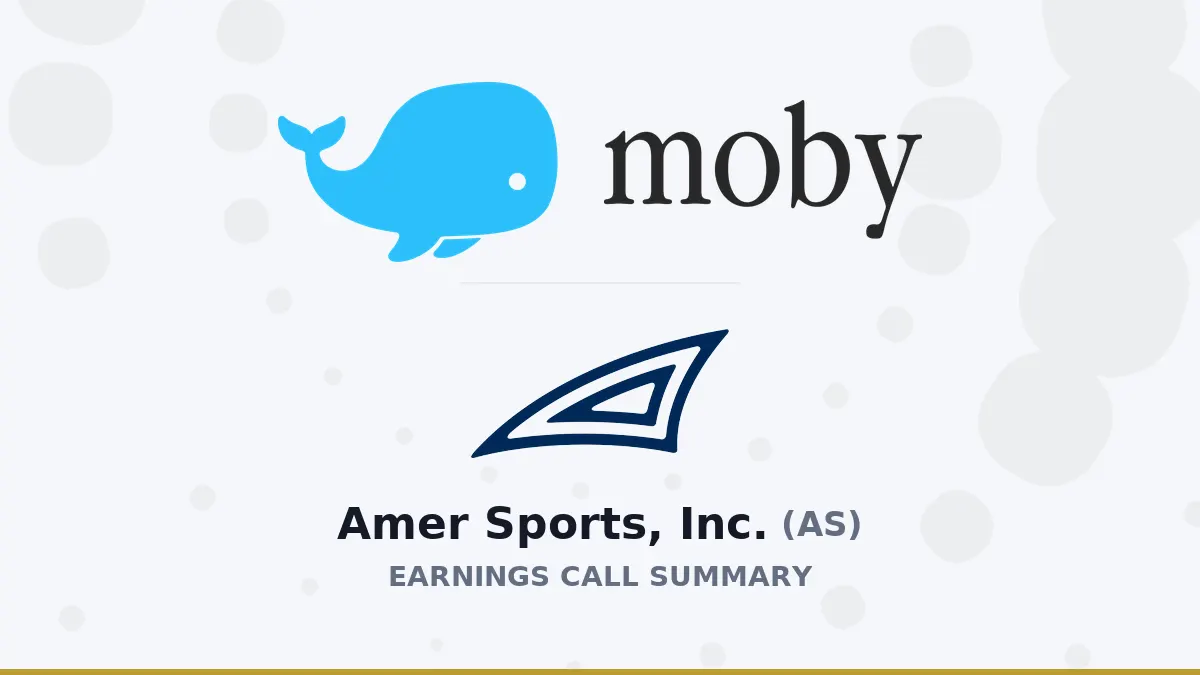 Amer Sports (AS) bùng nổ Quý 2: Doanh thu tăng trưởng 24%