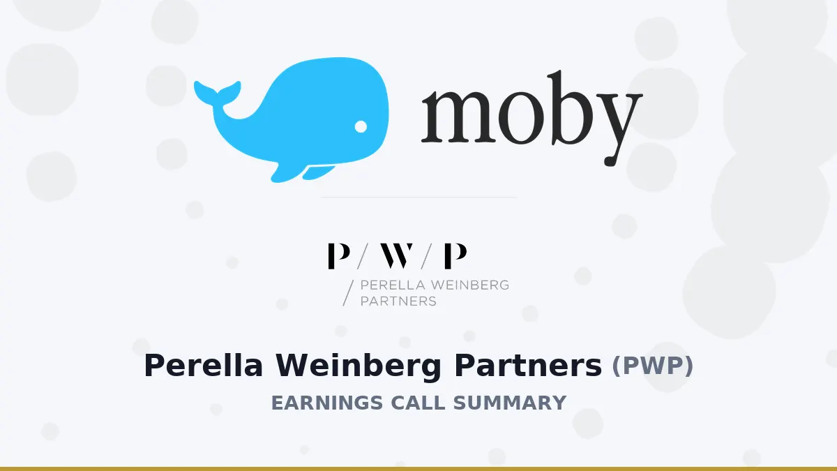 Tóm tắt Q2 2026 Perella Weinberg Partners