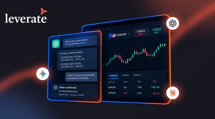 Leverate cho phép đặt lệnh giao dịch qua ChatGPT và Claude