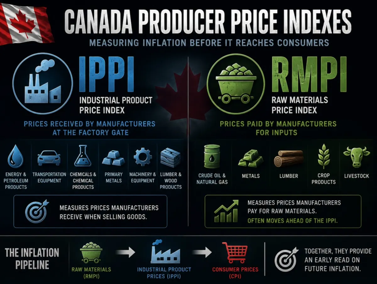 Canada PPI tháng 6 giảm 1,4% so với dự kiến -0,4%