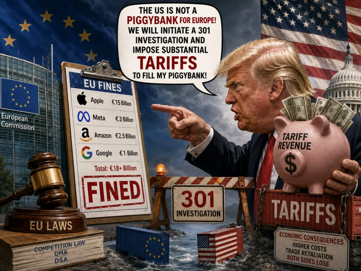 EU phạt công ty Mỹ, Trump hứa áp dụng thuế 301