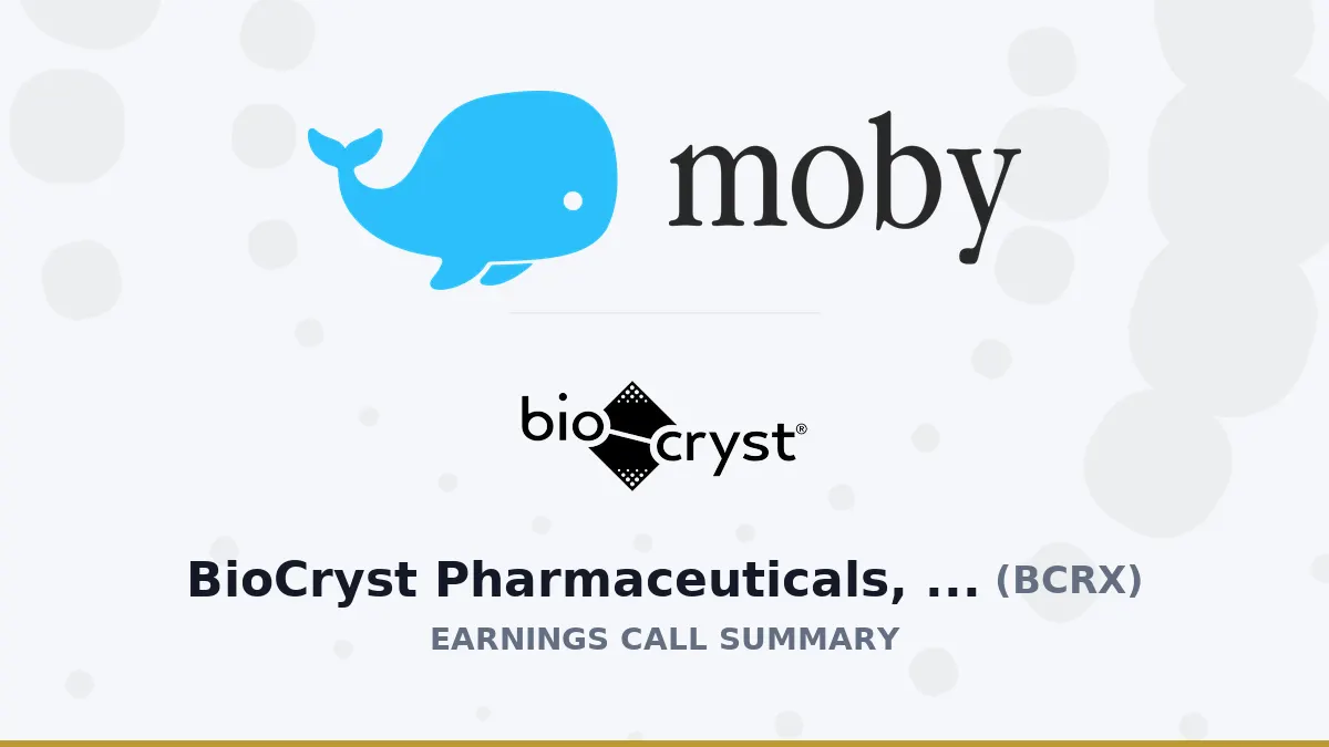 BioCryst Q2 2026: Doanh thu tăng 45% & Định hướng ORLADEYO