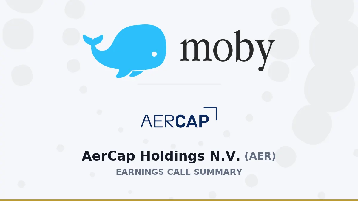 AerCap Holdings Q2 2026: Tóm tắt kết quả & cơ hội