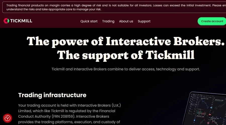 Tickmill hợp tác Interactive Brokers mở rộng giao dịch