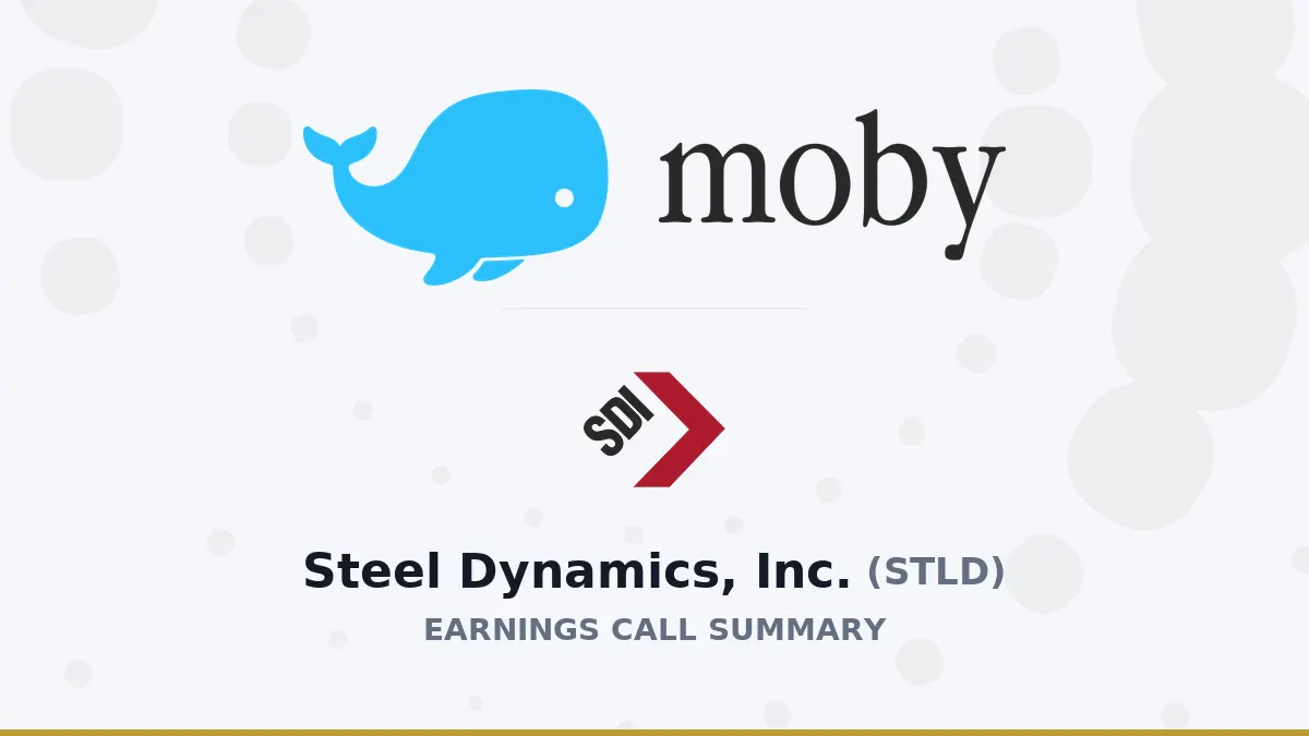 Steel Dynamics Q2/2026: Lợi nhuận thép tăng vọt 30%