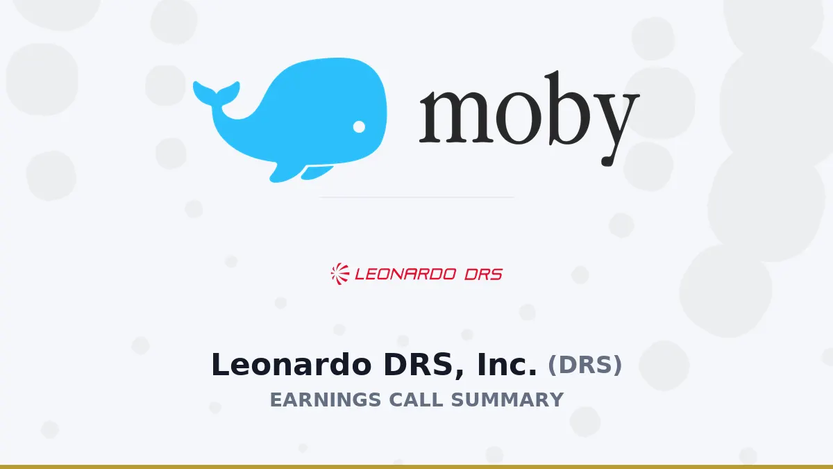 Leonardo DRS Q2 2026: Doanh thu tăng 10%, EBITDA tăng 33%