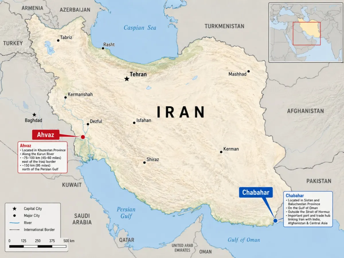 Cuộc không kích Mỹ vào Iran: Tác động tới Ahvaz và Chabahar
