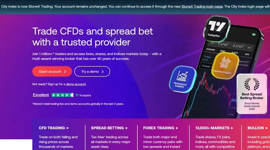 StoneX khai tử City Index, đổi tên thành StoneX Trading