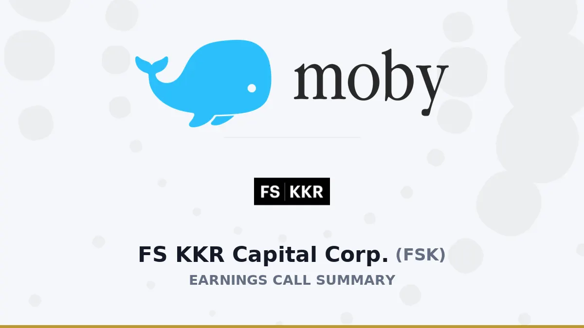 FS KKR Capital Corp Q2 2026: Tóm tắt kết quả tài chính