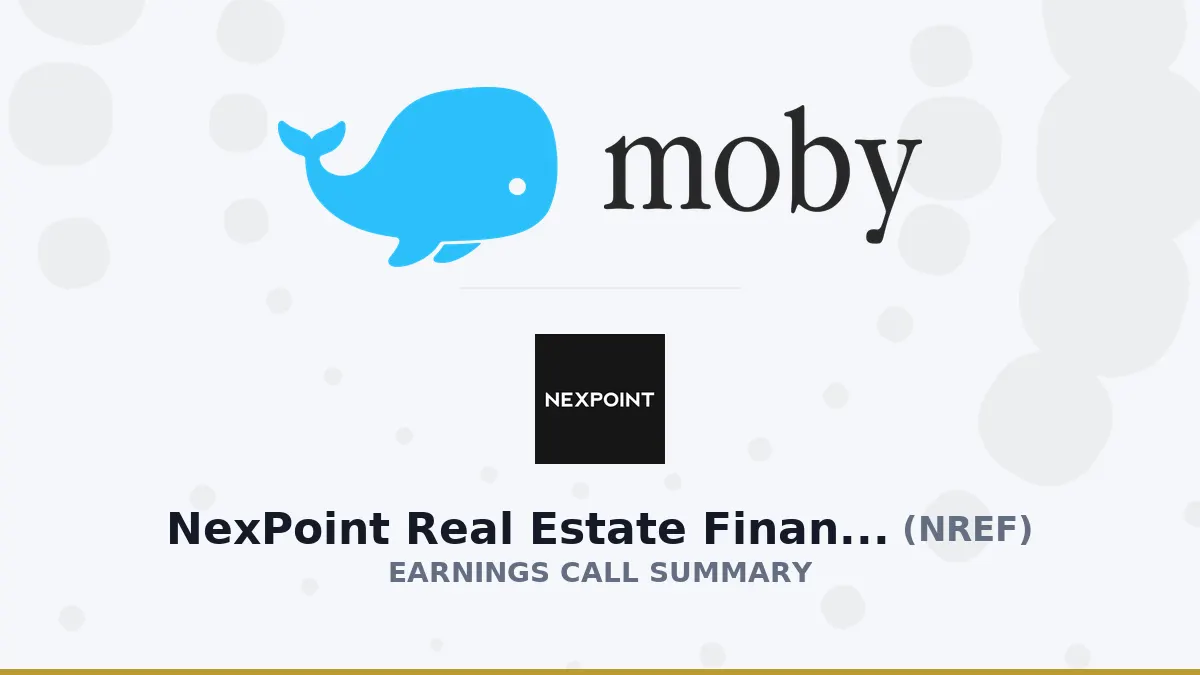 Tóm tắt Q2 2026 NexPoint Real Estate Finance
