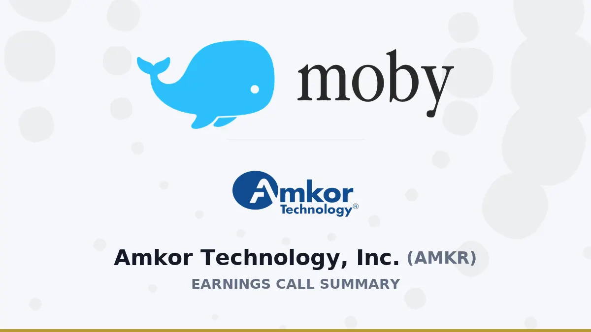 Amkor Technology Q2 2026: Doanh thu +26%, chuyển sang VN