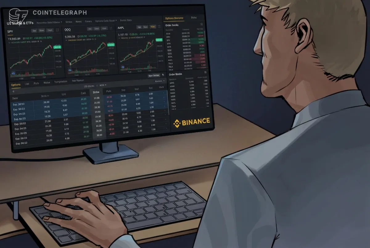 Binance mở quyền chọn trên 1.000 cổ phiếu & ETF Mỹ