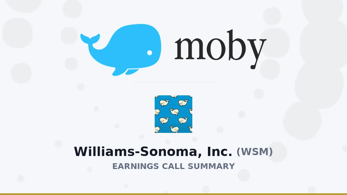 Williams-Sonoma Q2 2027: Tăng trưởng mạnh và triển vọng B2B