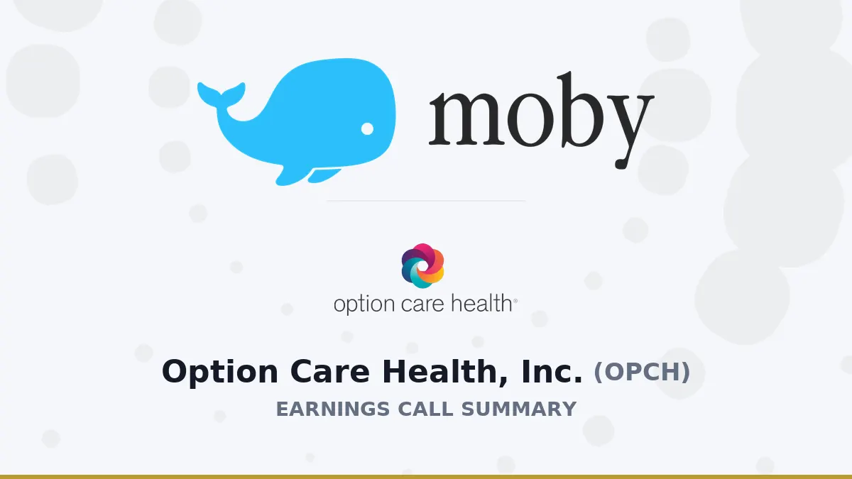 Option Care Health Q2 2026: Tóm tắt kết quả và triển vọng