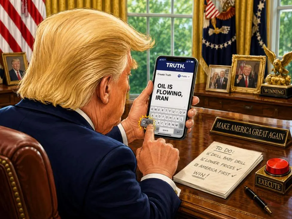 Trump tuyên bố về Iran: Dầu giảm mạnh, chứng khoán Mỹ tăng