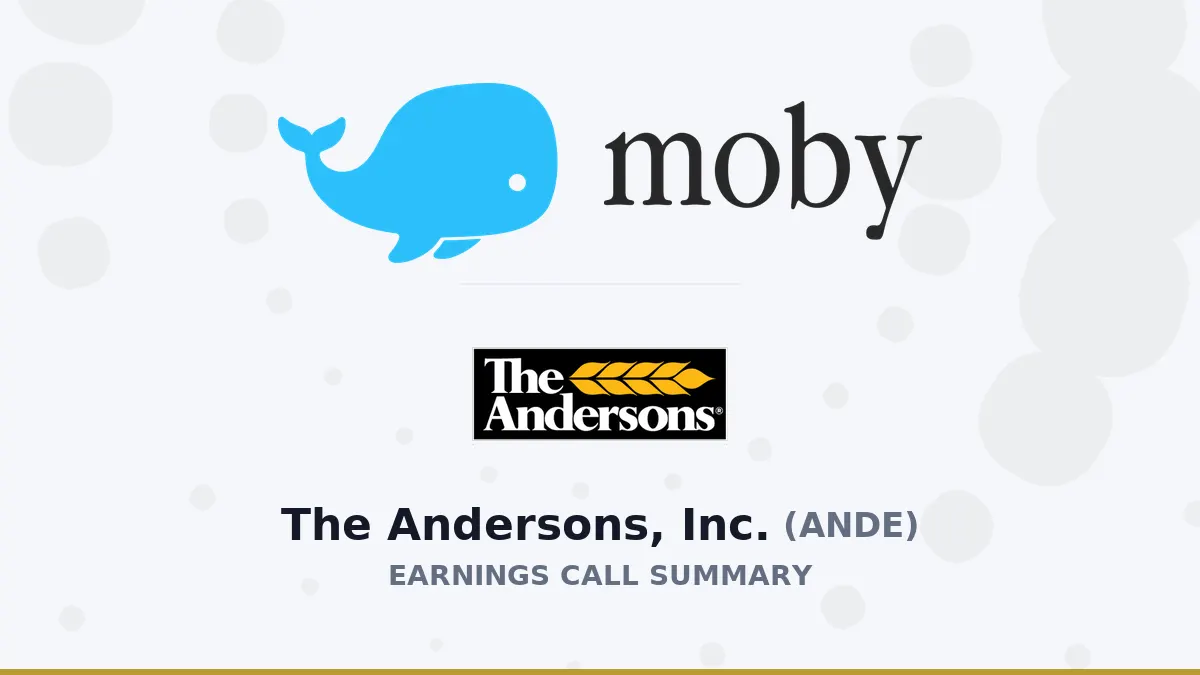 Báo cáo Q2 2026 Andersons, Inc.: Lợi nhuận tăng mạnh