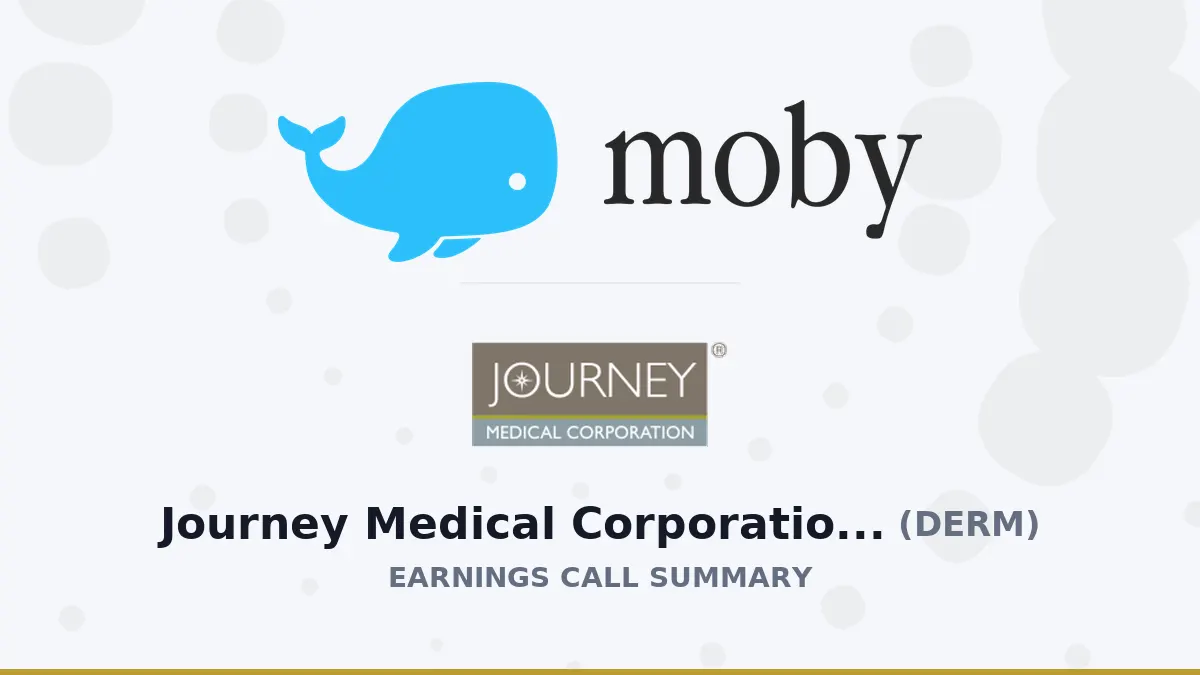 Journey Medical Q2 2026: EBITDA dương, doanh thu +23%