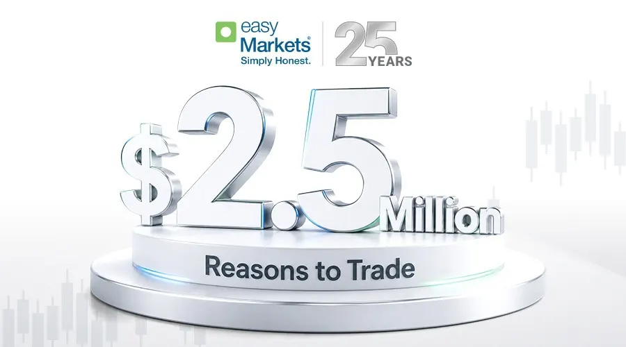 easyMarkets mừng 25 năm, tung ưu đãi 2,5 triệu USD