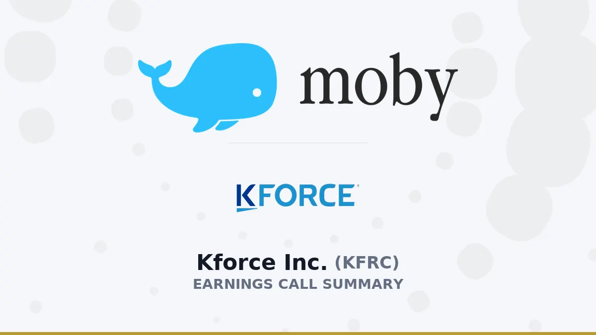 Kforce Inc. Q2 2026: Doanh thu công nghệ tăng triển vọng AI