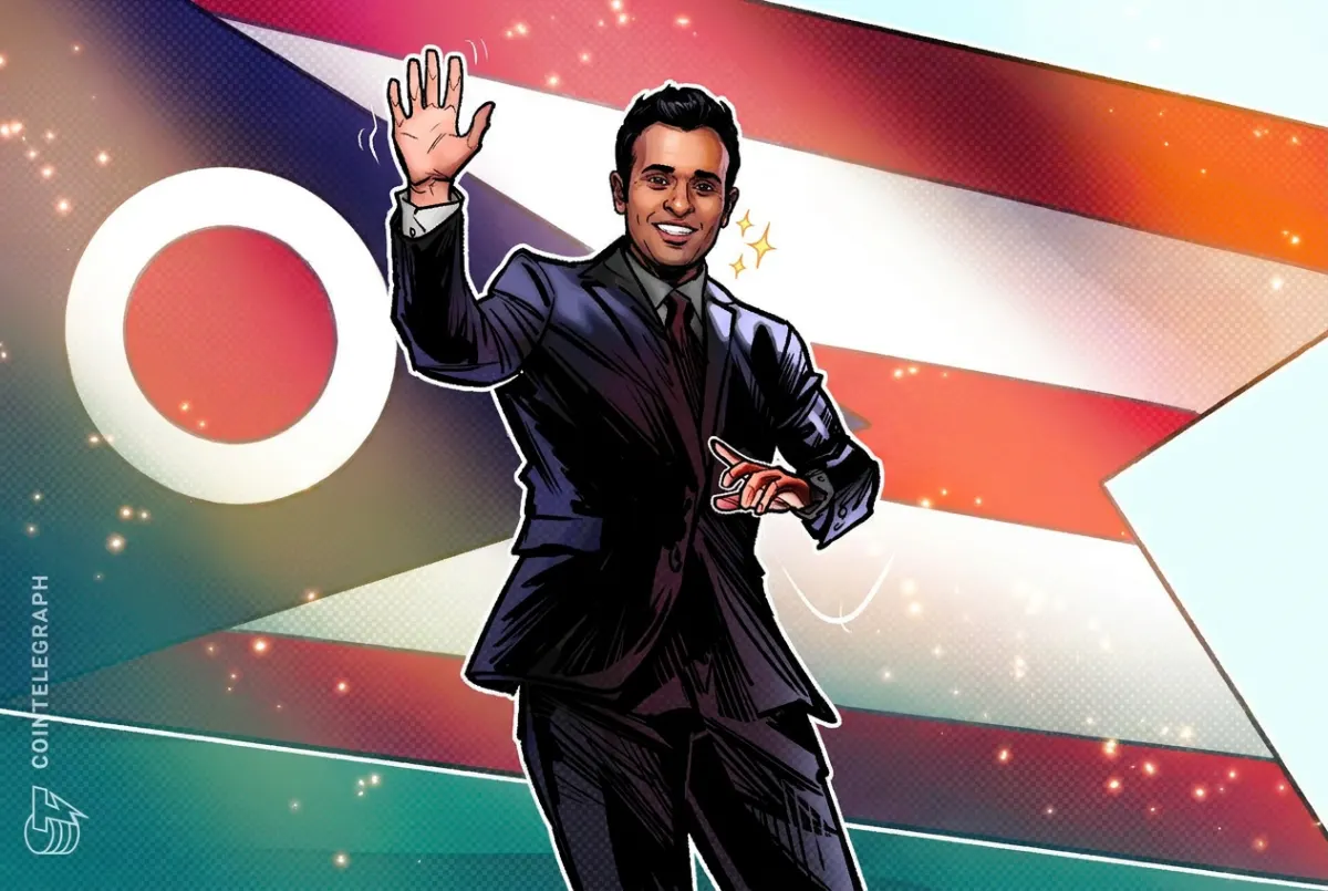 Vivek Ramaswamy tranh cử thống đốc không nhắc tới tiền mã hoá