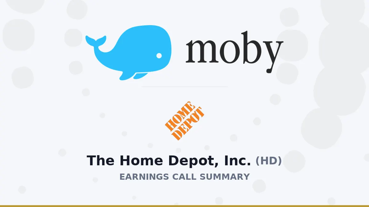 The Home Depot Q2 2027: Tăng trưởng vượt trội, chiến lược 'Pro ecosystem' hiệu quả