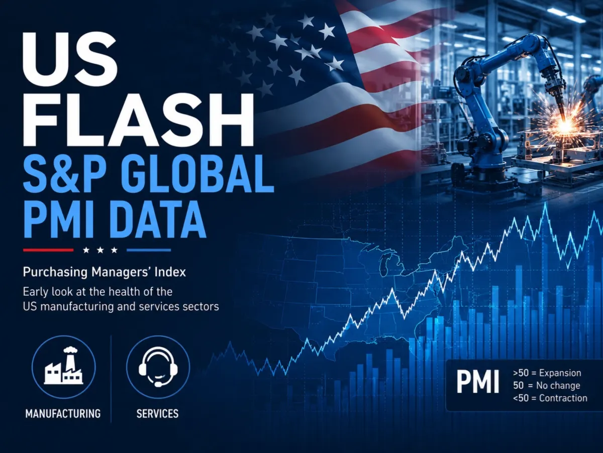 S&P Global Flash PMI Tháng 7: Sản xuất 53.8, Dịch vụ 53.6