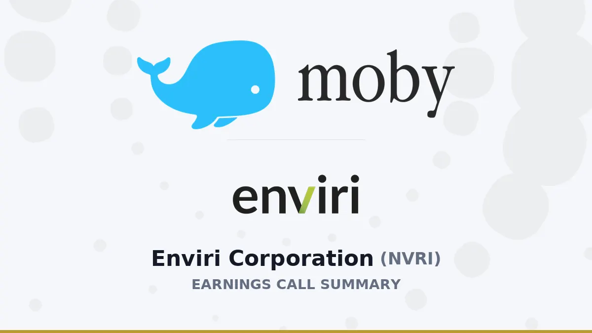 Enviri Corp: Tóm tắt kết quả Q2 2026