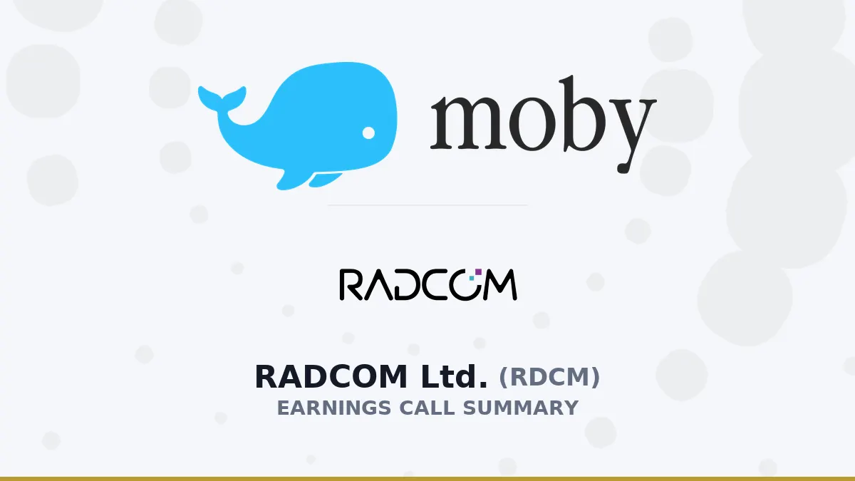 RADCOM Ltd. Q2 2026: Doanh thu giảm, triển vọng 5G & AI