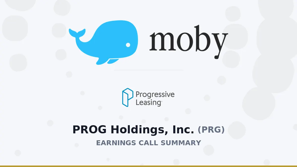 PROG Holdings Q2 2026: Tăng trưởng nhờ AI và BNPL
