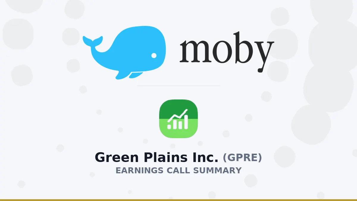 Green Plains Inc. Q2 2026: Tóm tắt kết quả tài chính