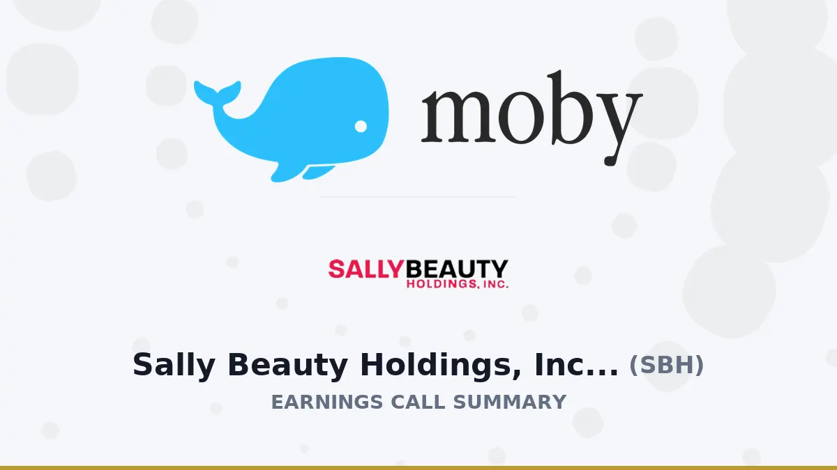 Sally Beauty Q3 2026: Doanh thu tăng, lợi nhuận cải thiện